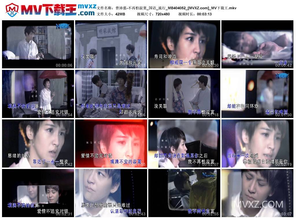 曾沛慈-不再怕寂寞_国语_流行_MB404052